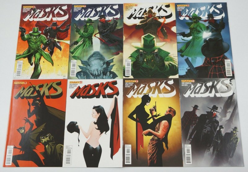 Masks #1-8 VF/NM complete series shadow/zorro/green hornet/kato jae lee variants