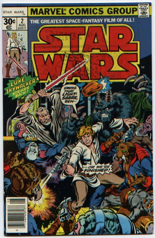 Star Wars #2 ORIGINAL 1977 Newstand edition NM+ except for ink rub!