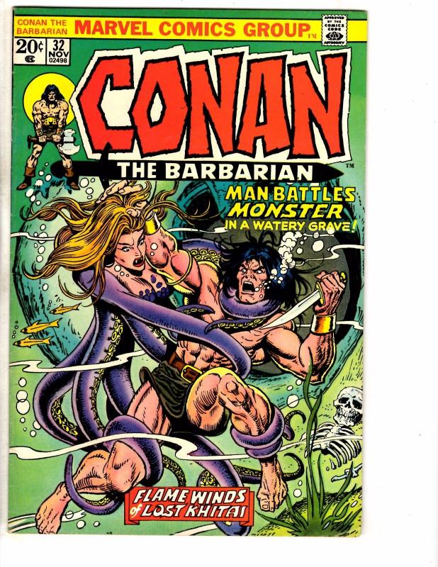4 Conan The Barbarian Marvel Comic Books # 29 30 31 32 Red Sonja King Kull WI1