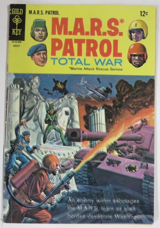 MARS PATROL (Gold Key,8/1968) 6 VERY GOOD (VG) COMICS BOOK