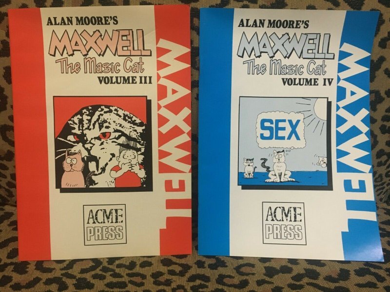 Alan Moore's Maxwell The Magic Cat - The Complete 4 Volume Set - Very Rare VG+