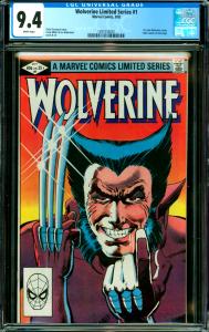 Wolverine Limited Series #1 CGC Graded 9.4 1st Solo Wolverine Comic
