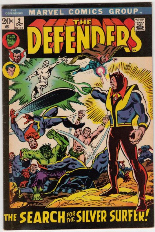 Defenders, The #2 (Oct-72) VF High-Grade Hulk, Dr. Strange, Silver Surfer, Namor