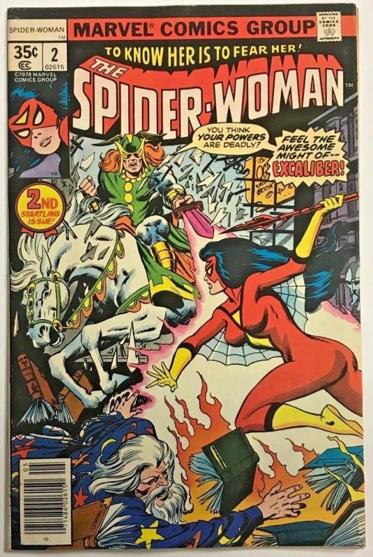 SPIDER-WOMAN#2 FN/VF 1978 MARVEL BRONZE AGE COMICS 