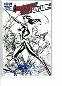 J Scott Campbell SIGNED Danger Girl GI Joe #4 RI Sketch Cover JSC SEALED GGA