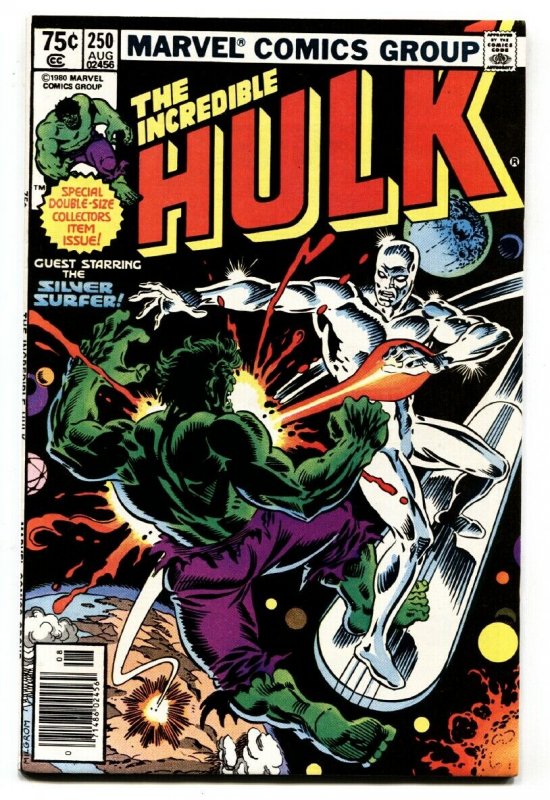 Incredible Hulk #250-1980-Silver Surfer- 1st Collective Man comic book