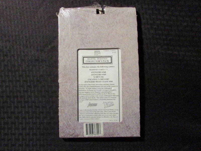 1993 Marvel Greatest Collector's Pack AVENGERS 5-Pack SEALED #368 369 26 307 101 