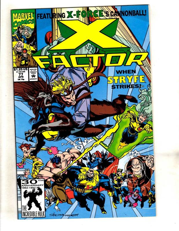 Lot Of 12 X-Factor Marvel Comic Books # 72 73 75 76 77 78 79 80 81 82 83 84 MF11 