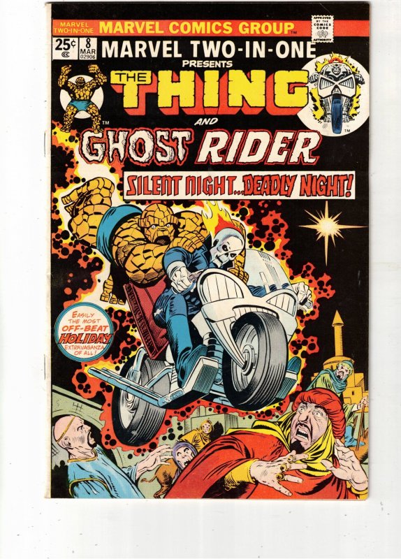 Marvel Two-in-One #8 (1975) High-Grade Thing, Ghost Rider NM- Oregon CERTIFICATE