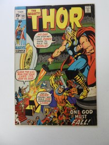 Thor #181 (1970) VG condition subscripton crease