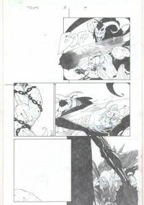 Thor: God of Thunder #5 p.10 - Gorr the God Butcher vs. Thor - art by Esad Ribic 