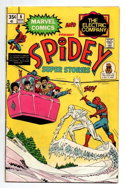 Spidey Super Stories #6 - Iceman - Electric Company - 1974 - FN/VF