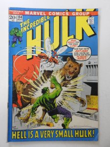 The Incredible Hulk #154 (1972) VG- Condition centerfold detached bottom staple