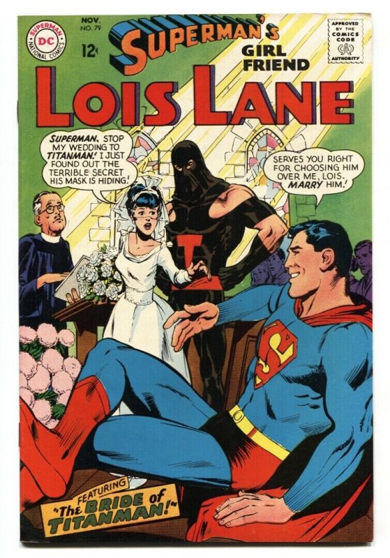 SUPERMAN'S GIRLFRIEND LOIS LANE #79 Wedding cover DC HIGH GRADE 