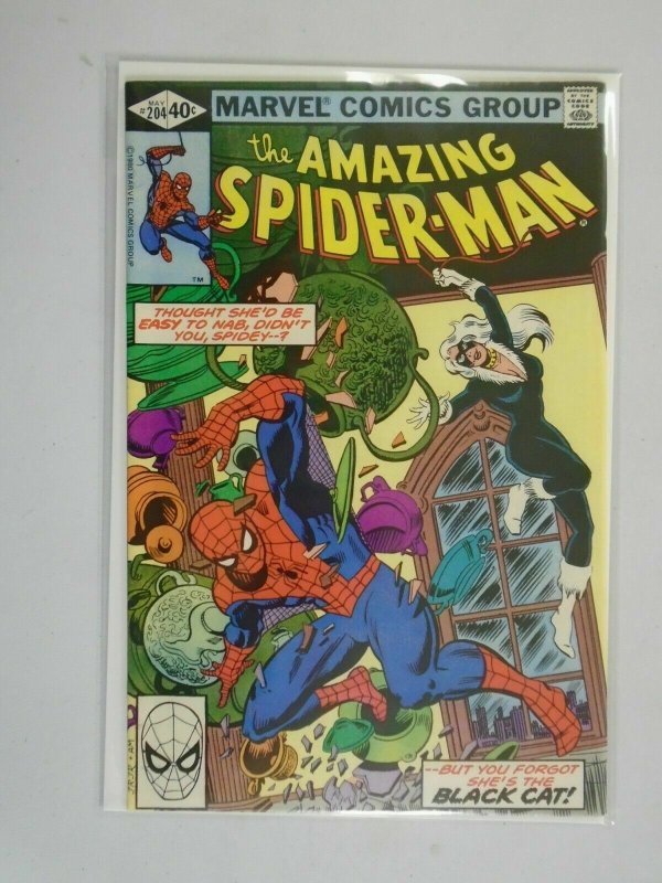 Amazing Spider-Man #204 Black Cat appearance Direct edition 7.0 FN VF (1980)