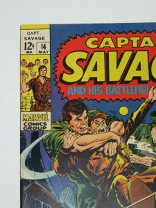 Captain Savage #14 1969 Silver Age Marvel Comics VF