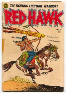 Red Hawk #11 1953- Golden Age Western Indian comic G