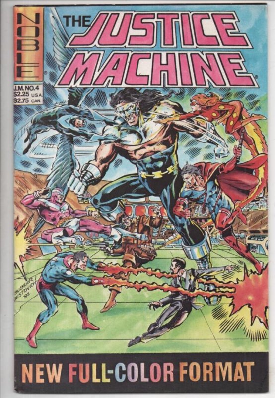 JUSTICE MACHINE / COBALT BLUE #4, VF+, Noble, 1982 more indies in store
