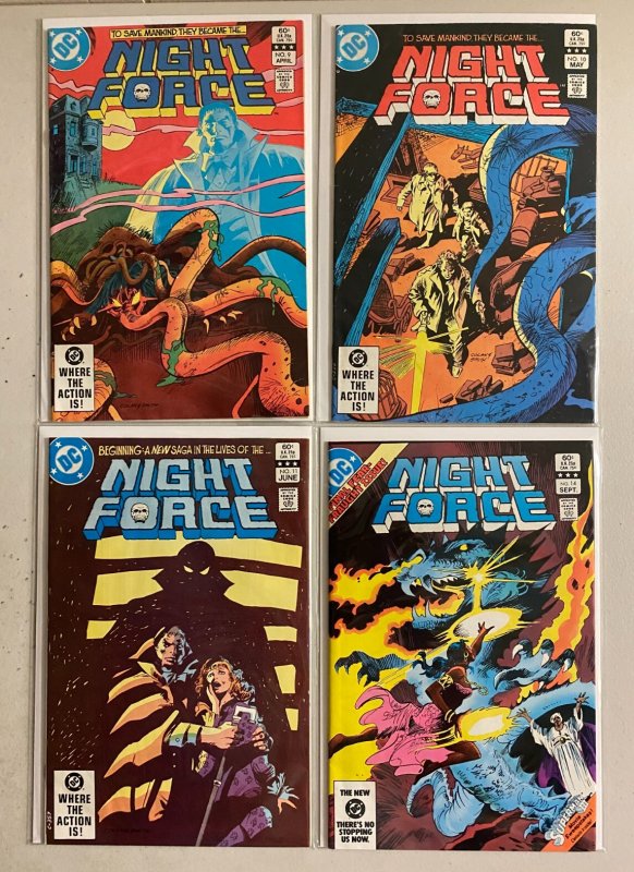 Night Force lot #1-14 last Direct DC (average 6.0 FN) 12 diff (1982 to 1983)