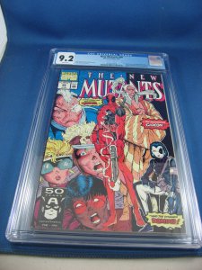 NEW MUTANTS 98 CGC 9.2 WHITE PAGES FIRST DEADPOOL 1991