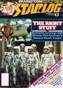 Starlog #77 VG ; Starlog | low grade comic Magazine the Right Stuff