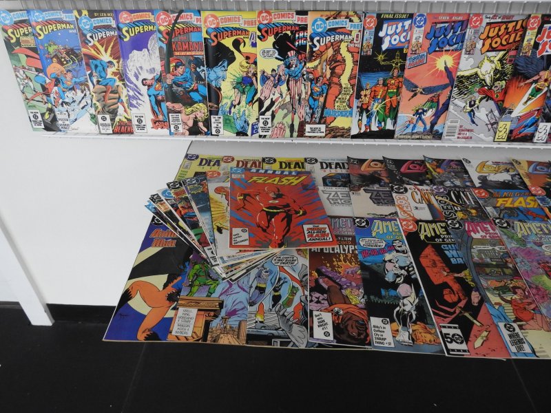 Huge Lot of 200+ Comics W/ Flash, Superman, Lobo +More! Avg. FN+ Condition!