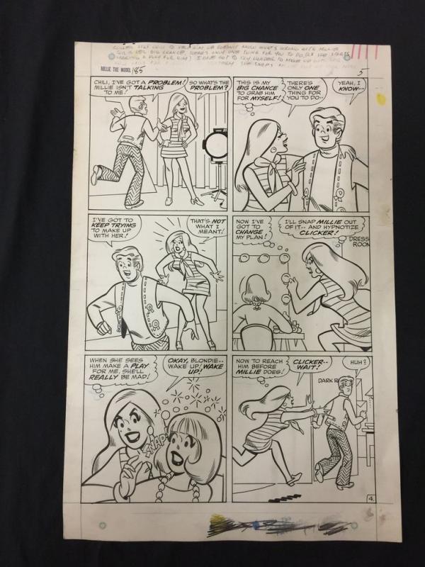 Millie the Model #185 Page 5 Original Marvel Comic Art 1970 Stan Goldberg