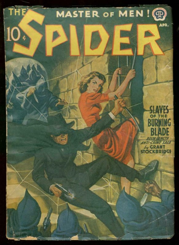 THE SPIDER APRIL 1941 STOCKBRIDGE HOODED MENACE COVER VG