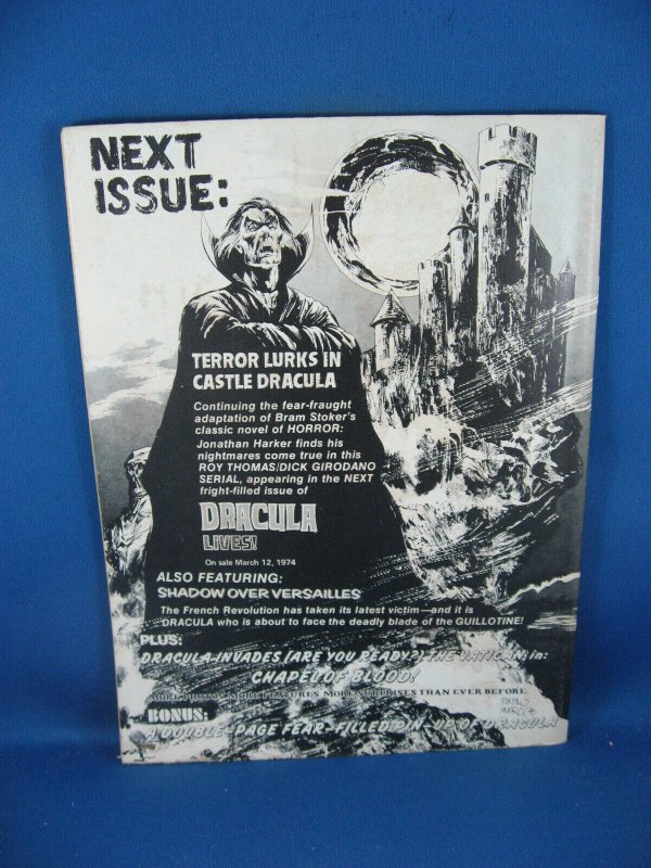 DRACULA LIVES VOL 2 #1  F  MARVEL 1974