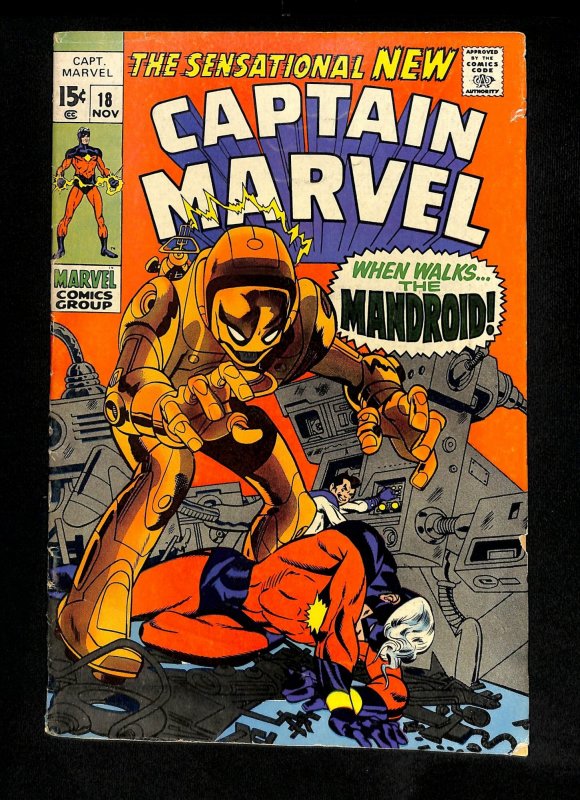 Captain Marvel (1968) #18 Carol Danvers gets her Powers!