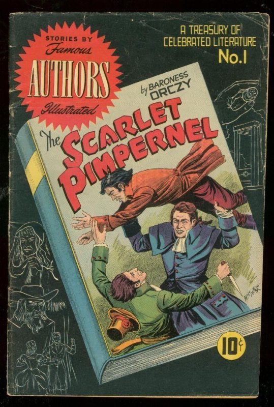 SCARLET PIMPERNEL-FAMOUS AUTHORS ILLUSTRATED COMICS #1 VG+