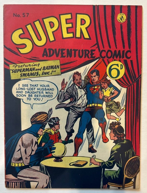(1955) Super Adventure Comic #57 Australian/UK Golden Age Comic! Rare!