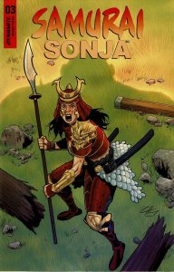 Samurai Sonja #3A VF/NM ; Dynamite | Red Sonja spin-off