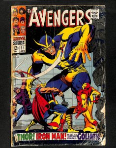 Avengers #51 Iron Man Captain America Thor Hawkeye Goliath!