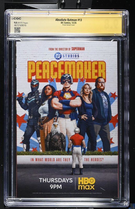 ABSOLUTE BATMAN #13 DC 1ST PRINT DRAGOTTA/SNYDER/FRISON 3X SIGNED CGC SS 9.8 NM