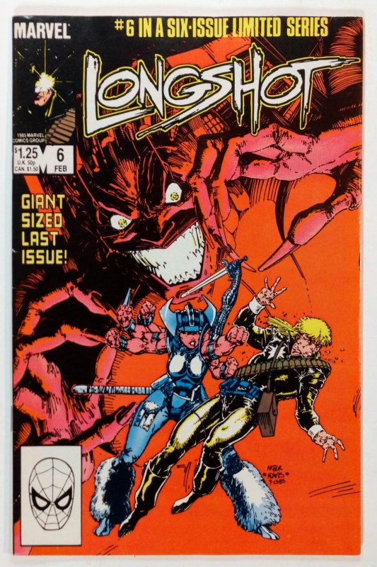 Longshot #6 Direct Edition (1986)