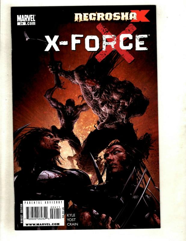 10 Comics X-Force # 24 (1) 24 26 27 28 Annual 1 Messiah 1 No Dog 1 X-Men 1  RP1 