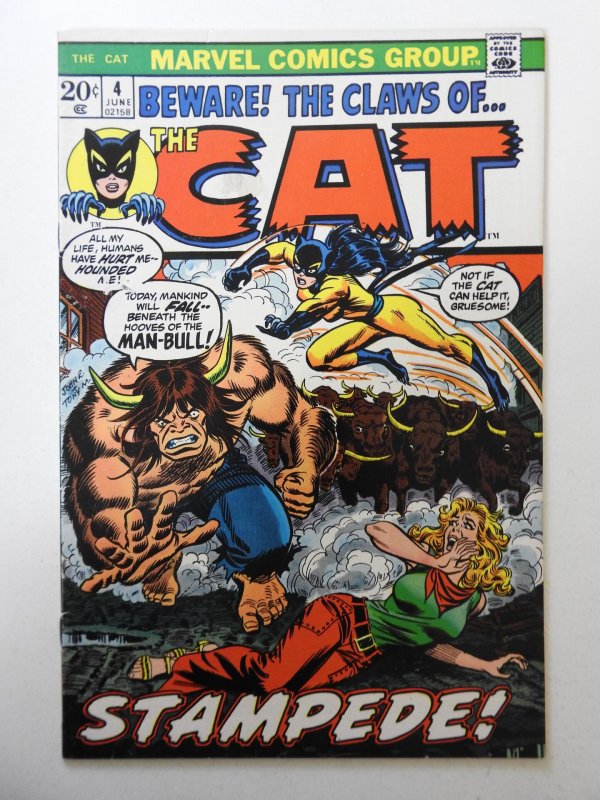 The Cat #4  (1973) VG+ Condition! Moisture stain, tape pull front cover