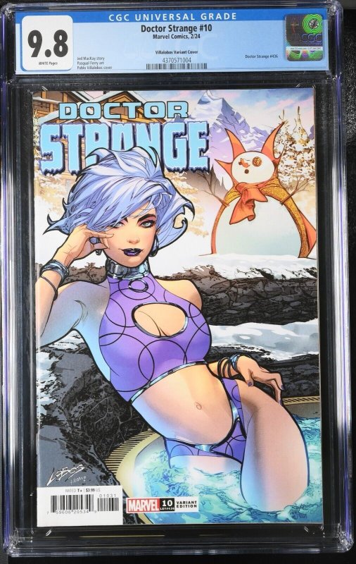 Doctor Strange #10 CGC 9.8 Pablo Villalobos Ski Chalet Variant Cover Marvel 2023