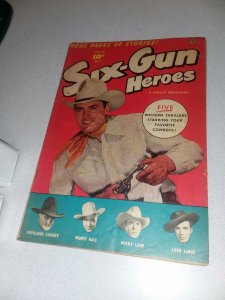 Six-Gun Heroes #20 fawcett comics 1953 golden age western hopalong cassidy photo