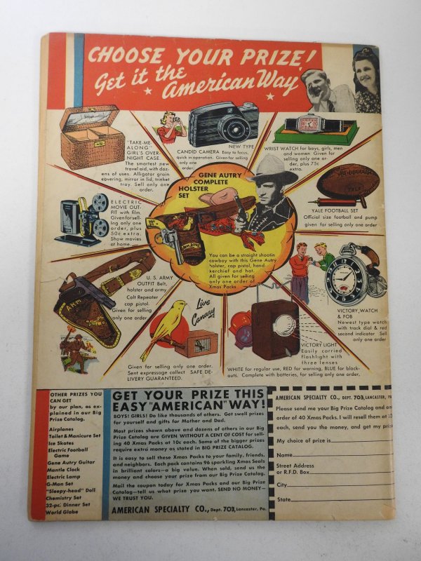 Superman #19 (1942) VG Condition 1 in tear front/back cover