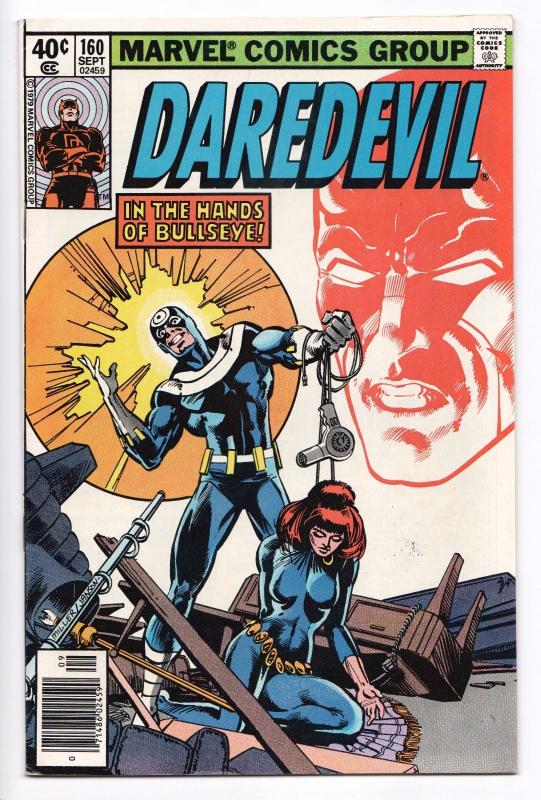 Daredevil #160 - Frank Miller Art / Black Widow / Bullseye (Marvel, 1979) VF