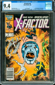 X-Factor #6 Newsstand Edition (1986) CGC Graded 9.4 - 1st App Apocalypse