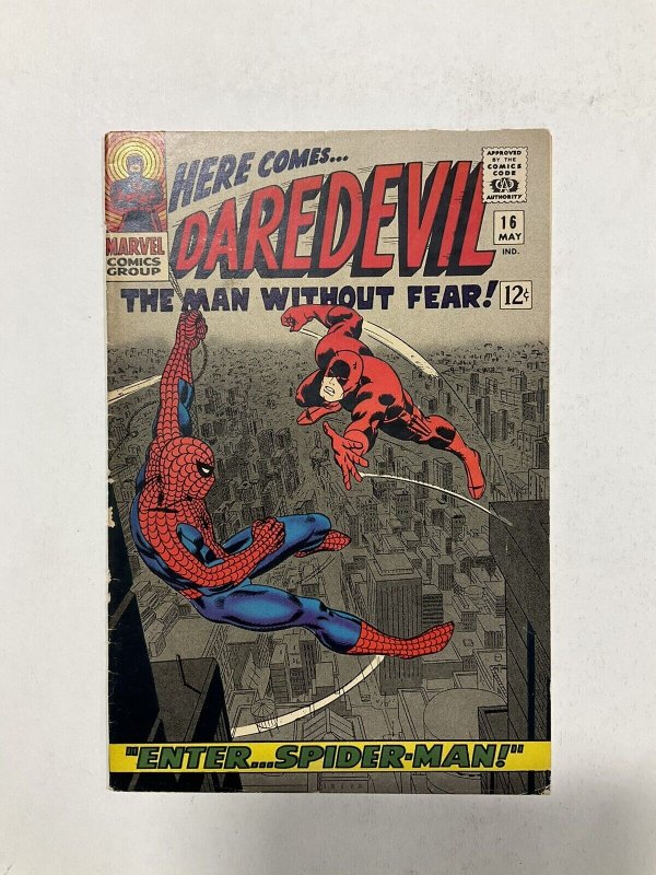 Daredevil 16 Very Good Vg 4.0 Spine Splitting First Romita Spider-Man Marvel