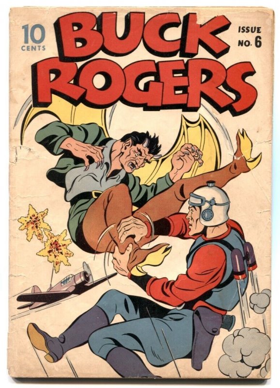 Buck Rogers #6 1943- Rare golden age comic- VG-