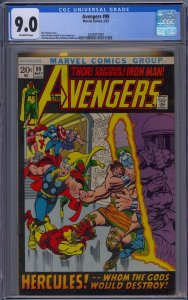 AVENGERS #99 CGC 9.0 CAPTAIN AMERICA IRON MAN JOHN BUSCEMA BARRY WINDSOR-SMITH