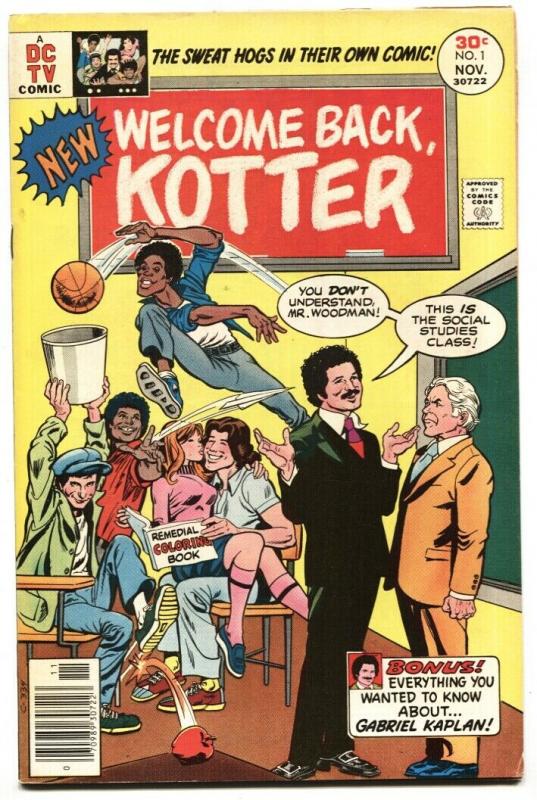 WELCOME BACK KOTTER #1 1976-JOHN TRAVOLTA TV DC VF