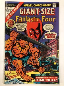 FANTASTIC FOUR GIANT SIZE 2 (August 1974) VF new Buscema story, Kirby, Ditko rep