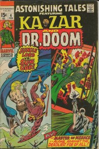 Astonishing Tales #4 ORIGINAL Vintage 1971 Marvel Comics Ka Zar Doctor Doom