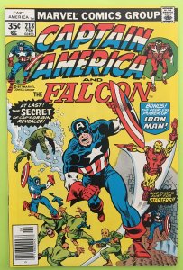 CAPTAIN AMERICA 218 ORIGIN REVEALED MARVEL 1978